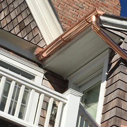 copper gutter installation Mattituck ny